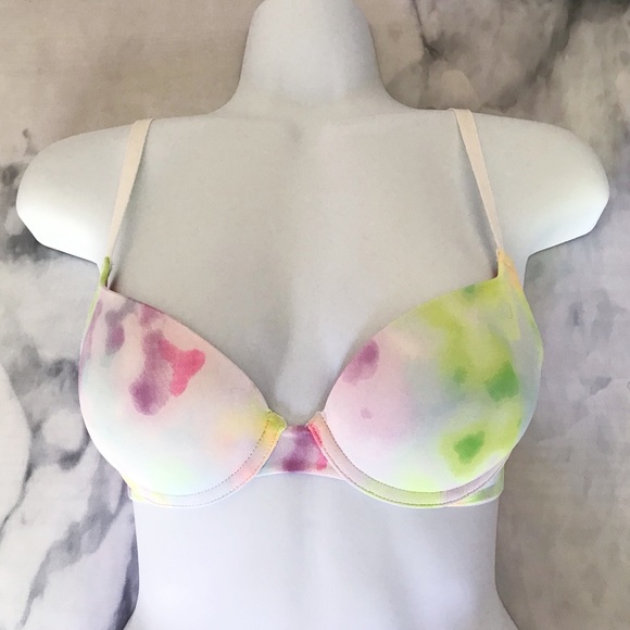 🌻 VS PINK Tie-Dye Push Up Bra 32B - Picture 8 of 9